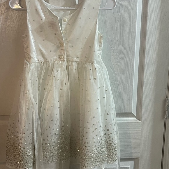 Jona Michelle Ivory Dress with Gold Sparkle - Picture 3 of 6